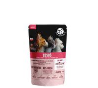 PetRepublic pezzi finemente tritati in una delicata salsa di salmone 100 g per un gatto