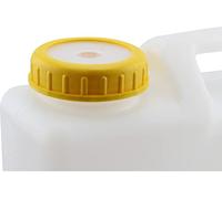 Petri Comet - Anello a vite con tappo antipolvere | coperchio per taniche | tappo a vite serbatoio acqua campeggio (DIN 96, giallo)