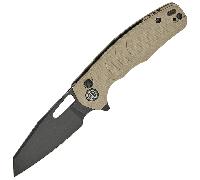 Petrified Fish PFE17Trilobite 14C28N PVD Stonewashed Khaki G10 PFE17KDW