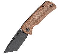 Petrified Fish PFP01TBeluga Black Stonewash K110 Brown Micarta PFP01TKMDW