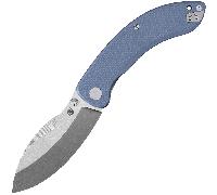 Petrified Fish Zonda Stonewashed 14C28N, Gray Blue G10 PFB06GBW