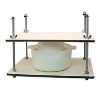 PetriStor Pressa per formaggio da 30,5 cm, kit per la produzione di formaggio con pressa per formaggio in legno e 1 stampo per formaggio da 1,2 l, pressa per la produzione di formaggio casalinga,