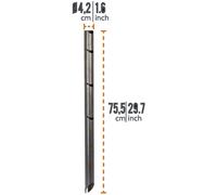 Petromax Campfire Bracket, supporto per padelle in ferro battuto Onesize Silver
