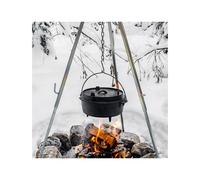 Petromax - Casseruola da cucina in ghisa - Dutch Ovens Ft4.5 W/O Leg - Nero
