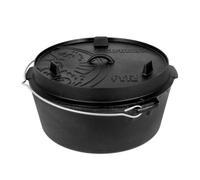Petromax, Casseruola ft12 Senza Piedini, Fondo Piatto (Forno Olandese)