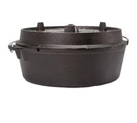 Petromax Dutch Oven FT12, piatto, nero 14L Black