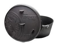 Petromax Dutch Oven FT18, piatto, nero 16L Black