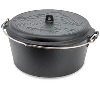 Petromax ft 9 pentola da fuoco essenziale con coperchio 173 mm x 335 mm x 335 mm