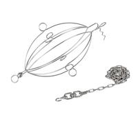 Petromax Hanging Poultry Grill Basket, Cestino per Grigliare Pollame Onesize Silver