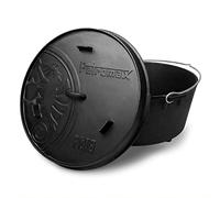 Petromax, pentola da Fuoco per Campeggio, ft18 (Dutch Oven) (con Piedini)