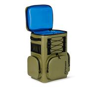 Petromax Zaino termico 17 litri | 6 giorni di raffreddamento passivo | Cuscino schienale | stabile, impermeabile e a prova di perdite, leggero ed ergonomico | Apribottiglie (oliva)