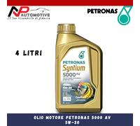 PETRONAS 4 LITRI SYNTIUM 5000AV 5W-30 OLIO MOTORE MB229.51/229.52 BMW LL-04 5W30