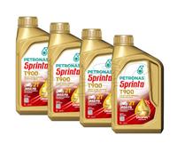Petronas Sprinta Olio Miscela Motore T900 2T Moto e Scooter 100% Sintetico 4LT