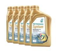 PETRONAS Syntium 5000 AV 5W-30 SN Olio Motore, BMW Longlife-04, 5x1 Litro