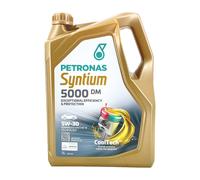 PETRONAS Syntium 5000 DM 5W-30 SN Olio Motore, MB 229.51, MB 229.52, 5 Litri