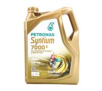 PETRONAS Syntium 7000 E 0W-40 SP Olio Motore, MB 229.5, MB 229.3, 5 Litri