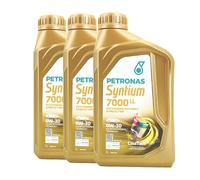 Petronas Syntium 7000 Ll 0W-30 Olio Motore, BMW Longlife-04, VW 504 00, 3x1 Lt.