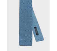 Petronius 1926 cravatta a maglia in cotone, dritta, bicolore azzurro LCM3.SB.A