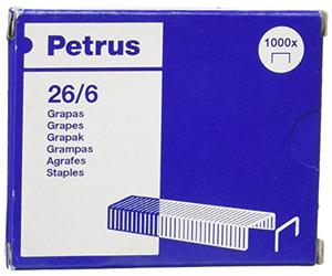 Petrus 55711 Confezione 1000 Graffe a Filo 26/6 Zincate
