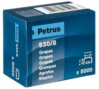 Petrus Scatola da 5000 Graffette in Rame 530/8 per Chiodatrice - Perno da 8 mm NEW
