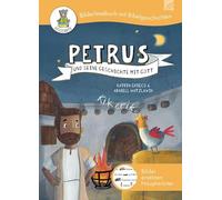 Petrus und seine Geschichte mit Gott: Eine biblische Geschichten erzählt für Leseanfänger. Hauptwörter sind durch Bilder ersetzt. Ein liebevolles Geschenk z.B. für Ostern und zum Lesen lernen.