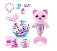 Pets Alive Furmaids di ZURU Sirena di peluche con luci interattive per bambine (Gattino Rosa)