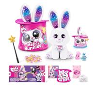 Pets Alive Magic Bunnies di ZURU Peluche magico elettronico e interattivo a sorpresa (White Bunny)