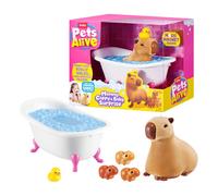Pets Alive - Mommy Capybara and Baby Surprise, Gioco figura Pets Alive Mommy Cappy & Baby Surprise, Capibara giocattolo, 3 anno/i, Interattivo, Sonoro
