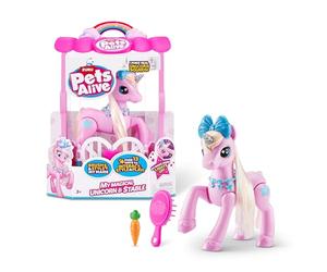 Pets Alive My Magical Unicorn con scuderia Giocattolo robotico interattivo a batteria di ZURU