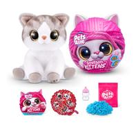 Pets Alive Smitten Kittens Surprise, Alli, Nurture Play, Soft Toy Unboxing, Interactive, 10 Sounds, Ultra Soft Plushies, Adopt Electronic Pet Kitten (Alli)