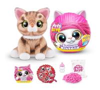 Pets Alive Smitten Kittens Surprise, Ginger, Nurture Play, Soft Toy Unboxing, Interactive, 10 Sounds, Ultra Soft Plushies, Adopt Electronic Pet Kitten (Ginger)
