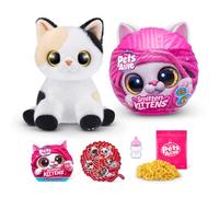 Pets Alive Smitten Kittens Surprise, Minx, Nurture Play, Soft Toy Unboxing, Interactive, 10 Sounds, Ultra Soft Plushies, Adopt Electronic Pet Kitten (Minx)