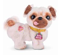 Pets Alive Zuru 9521 - Poppy the Booty Shakin Pug, pluche mopshond, beweegt hoof