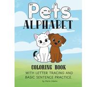 Pets Alphabet: Coloring Book with Letter Tracing