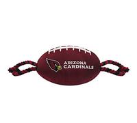 Pets First arz-3121 NFL Arizona Cardinals Nylon Football Dog Toy, NFL Team Color