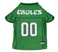 Pets First Canestro NFL Philadelphia Eagles Retro Throwback Jersey, verde, bianco, nero, XL