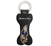 Pets First NFL Baltimore Ravens Giocattolo Dentale per Cani con Squeaker. Giocattolo resistente per Animali Domestici, per un sano divertimento,