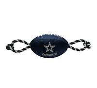Pets First NFL Football Giocattolo per Cani in Nylon con Interno Squeaker & Pull Ropes Pet Sport Giocattolo