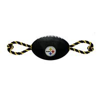 Pets First NFL Football Giocattolo per Cani in Nylon con Interno Squeaker & Pull Ropes Pet Sport Giocattolo