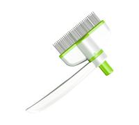 Pets Grooming Comb, Rotazione Design Pet Groomer Comb with Release Button, Detangling for Shedding and Dematting, 7,09 x 3,54 x 3,54 Inches Cat Brush for Animals Removing Loose Hair