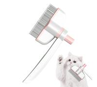 Pets Grooming Comb, Rotazione Design Pet Groomer Comb with Release Button, for Shedding and Dematting, 7,09 x 3,54 x 3,54 Inches Cat Brush for Animals Removing Loose Hair