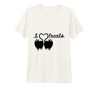 Pets Love Treats I Heart Cats Design Maglietta Premium
