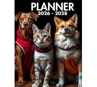 Pets Planner 2026-2028: 3-Year Organizer for Cat and Dog Lovers