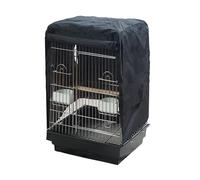 Pet's Solution - Telo Copertura Oscurante Nero per Gabbia Pappagalli da 46,5x46,5x70h cm, Ideato per Favorire il Riposo e la Tranquillità dei Volatili