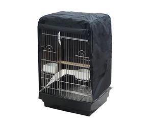 Pet's Solution - Telo Copertura Oscurante Nero per Gabbia Pappagalli da 46,5x46,5x70h cm, Ideato per Favorire il Riposo e la Tranquillità dei Volatili