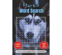 Pets Word Search Puzzle Book: Engaging Word Hunts with Large Print | 6x9 inches, 110 pages | Over 50 Puzzles … Great Gift for Travel, Holidays, and Leisure Time