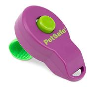 PetSafe Clik-R - Clicker di Addestramento per Cani e Gatti per l’Educazione Quotidiana con Design Ergonomico e Fascia da Dito Compatta - Viola