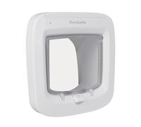 PetSafe - Microchip Cat Door - RFID Access for up to 40 Cats - 4-Way Lock, Weatherproof, Easy DIY Installation - White