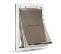 PetSafe - Porta per Animali in Alluminio per Climi Estremi Efficiente Energeticamente - Sistema di Aletta Isolata - Taglia Media per Gatti e Cani - Media