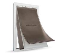 PetSafe - Porta per Animali in Alluminio per Climi Estremi Efficiente Energeticamente - Sistema di Aletta Isolata - Taglia Media per Gatti e Cani - XL